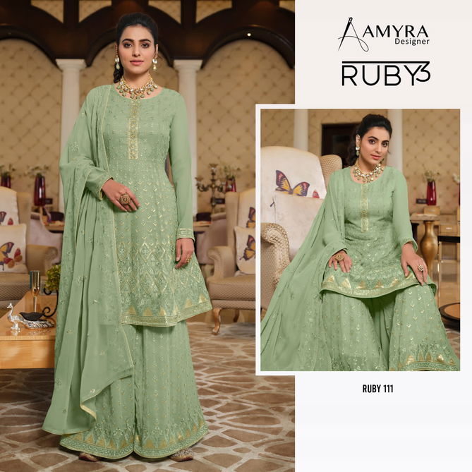 Ruby Vol 3 By Amyra Georgette Sharara Suits Catalog